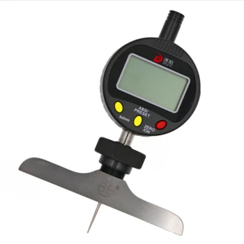 0-12.7 mm mostrador digital de profundidade gage com o harden liga de cabeça de medição medidores com mostrador indicador de profundidade de aparelho de medição