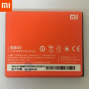 100% de Backup novo BM40 Bateria 2030mAh para Xiaomi Mi Redmi 1 1S Bateria Em estoque, Com número de Rastreamento
