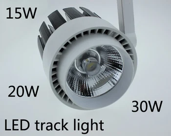 110V - 240V controlar o projector do DIODO emissor de trilho spot lâmpada de luz da ESPIGA de 15W 20W 30W trilha do DIODO emissor de luz ,frete grátis