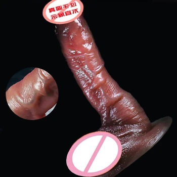 2021 Artificial Do Pênis Falso Pau Vibrador Feminino De Masturbação, Sexo Lésbico Brinquedos Realistas Pênis Ponto G Estimular Grandes Dildos Para Mulheres