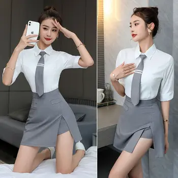 2022 novo estilo coreano Spa Uniforme para o Salão de Beleza com roupas de trabalho das mulheres 