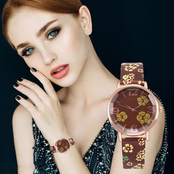 2022 Venda Quente Mulheres Flores em Nylon com Banda de Relógios Casuais Senhoras Rodada Analógicos Quartzo Relógios de pulso das Mulheres Relógios Relógio