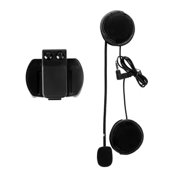 3,5 mm Microfone Auricular E Capacete Intercom-Clipe para EJEAS V4 V6 Motocicleta compatíveis com Bluetooth, Interfone Acessório