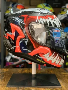A Cara cheia de capacetes para motociclistas VENOM 2 Corridas de Motocross Motobike Capacete de Equitação Casco De Motocicleta de quatro estações