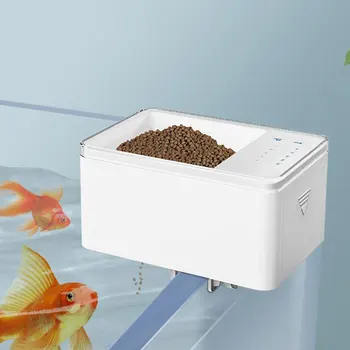 A luz CONDUZIDA do Aquário Digital, Tanque de Peixes 500ml Digital Inteligente Alimentador Automático de Peixes com Temporizador de Estimação Secagem Caixa de Comida para Peixes Distribuidor