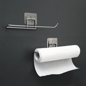 acessórios de cozinha wc suporte de papel toalha rack de armazenamento de parede gancho cozinha tecido banheira Cremalheira do Armazenamento do Banheiro de Toalha do cabide