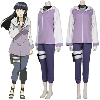 Anime Hyuga Hinata Shippuden Geração Jaqueta Calças De Trajes Cosplay Cosplay Figurinos Novo