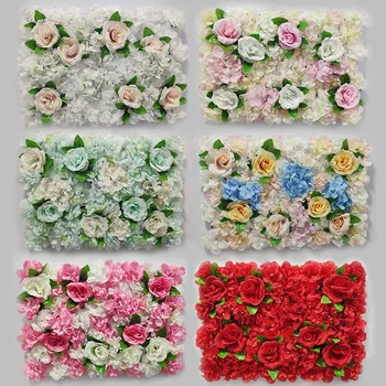 Artificial Planta de Flor de Rosa Parede de Fundo de Parede de Seda Falso Rosa Gramado para a Decoração do Casamento de Jardim de Decoração de Casa de Flor de Simulação