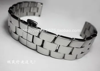 aço inoxidável de alta qualidade pulseira de 18mm 20mm 22mm 24mm para homens e mulheres bracelete de alta qualidade Borboleta fivela da correia de relógio