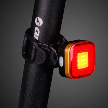 Bicicleta lanterna traseira Luz Aero Lâmina Redonda, o Espigão de Montagem C/ Clip de Saco de Até 50 Horas de Advertência da parte Traseira Lâmpada LED COB Lanterna de Carga USB