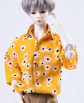BJD boneca com roupas adequadas para a 1/3 1/4 POPO68 tamanho da camisa de chiffon boneca acessórios