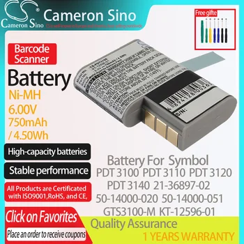 CameronSino Bateria para o Símbolo do PDT 3100 PDT 3110 PDT 3120 PDT 3140 se encaixa Símbolo 21-36897-02 50-14000-051 Scanner de código de Barras da bateria