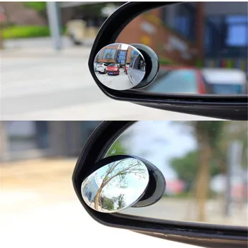 Carro 360 Grande Angular Rodada Espelho Convexo De Veículos Do Lado Blindspot Ponto Cego Do Espelho Grande Espelho De Vista Traseira Redondo Pequeno Espelho