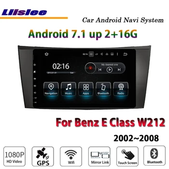 Carro Rádio Estéreo Android Multimídia Para a Mercedes Benz E W212 2002 - 2008 HD de Ecrã PLANO do Sistema de Navegação GPS