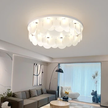 Decoração do Teto do Diodo emissor de Lustres para Sala de estar, Quarto Lâmpada Hotel Criativa Luminária Branca Interior Lightging C.A. 90-260v