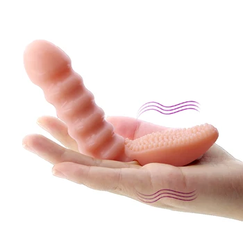 Dildo flexível Dedo Vibrador Vaginal Erótico brinquedos sexuais para as Mulheres do Clitóris dedo Massageador Vibrador ponto G Adulto do Sexo de Produtos