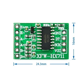 Dual-channel HX711 Pesagem Sensor de Pressão de Precisão de 24 bits A/D Módulo