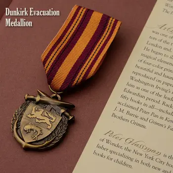 Dunquerque Retiro Medalha De 1940, Churchill Programa Gerador De Medalha Broche Insignia Peito Emblemas De Decoração De Vestuário Réplica
