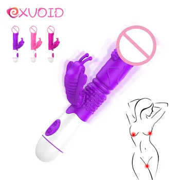 EXVOID Dupla Vibradores para a Mulher Forte Vibração de Brinquedos Sexuais para Casais Vibrador Vibrador no Clitóris Estimular o ponto G, Massager de Sex Shop