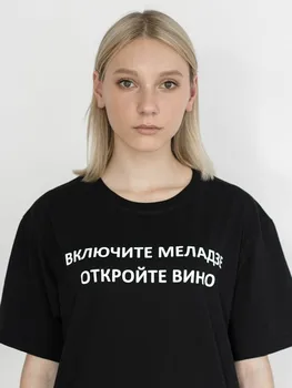 Feminino Roupas De Verão 100% Algodão T-Shirt Com Print 