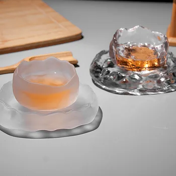 Fosco, Vidro De Cristal De Deus Copo Congelado Master Cup Japonês Kung Fu Xícara De Chá De Definir Transparente Copo De Vidro De Tiro Bolha Copos