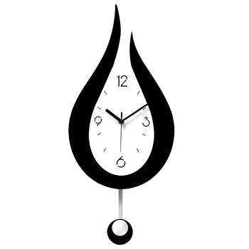 Gotas De Água Swing Relógio De Parede Moderno Design Nórdico, Sala De Estilo Relógios De Parede Moda Criativa Quarto Relógio De Parede