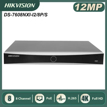 Hikvision DS-7608NXI-I2/8P/S H. 265+ Hik 8CH Acusense NVR POE Reconhecimento Facial POS análise Inteligente Gravador de Vídeo em Rede