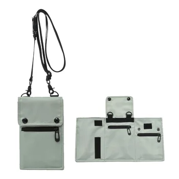 Homens do Ombro Messenger Bag Multi-Propósito Pequeno Impermeável em Nylon Cintura de Viagem, Saco do Telefone Bolsa