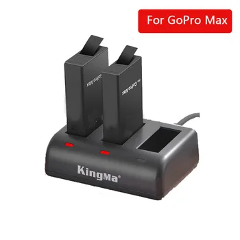 Ir Pro 2PCS de 1400mAh Bateria + Tipo-c porta Carregador para Gopro Hero Max ação câmera Panorâmica 360 Acessórios