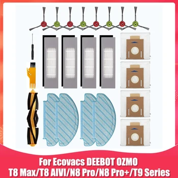Kit de acessórios de Substituição Para Ecovacs DEEBOT OZMO T8 Max T8 AIVI T8 T9 Série Pro N8 N8 Pro+ Robô Aspirador de pó Uma
