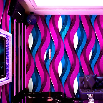 Ktv papel de parede de karaoke em bares flash revestimento de parede 3d estereoscópico reflexiva barra de especial e personalizado criativo corredor de fundo