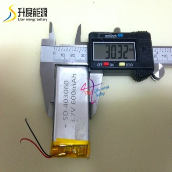 Litro de energia da bateria 403060 3,7 V 400mAh de Polímero de Lítio Li-Po li ion Bateria Recarregável Para Mp3 MP4