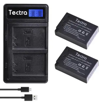 LP-E17 LP E17 bateria Recarregável Li-ion Bateria+LCD Dual USB Carregador para Canon EOS 750D 760D T6i T6s M3 M5 M6 8000D Beijo X8i Câmara