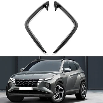 Luz de Nevoeiro dianteira Luz Moldura Sobrancelha Pálpebra ABS Autocolante de Protecção de pára-choques Para Hyundai Tucson L Nx4 2021 2022