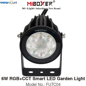 MiBoxer FUTC04 6W RGB+CCT Smart LED Lâmpada do Jardim, Luzes IP66 AC110V 220V Exterior da Paisagem da Lâmpada De 2,4 G Remoto wi-Fi Controle de Voz