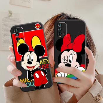 Minnie do Mickey de Disney Caso De Telefone Xiaomi Redmi 9 9T 9AT 9A 9C Nota 9 Pro MAX 5G 9T 9S 10S 10 Pro MAX 10T 5G Unisex