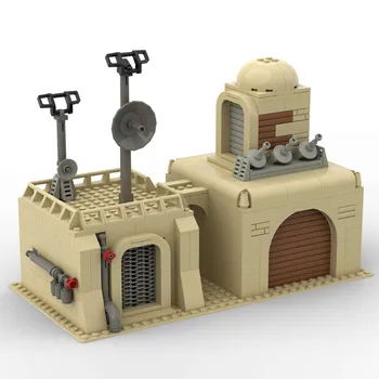 MOC Partes Deserto Vigilância da Base de dados de Radar Militar Blocos de Construção Sentinela da Torre MOC Soldado do Exército Tijolos Pack Construção de Brinquedos Presentes