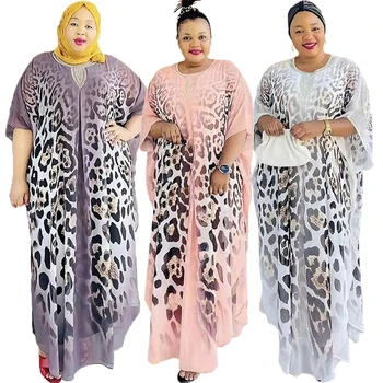 Muçulmano Chiffon Vestidos Para As Mulheres Africano-Se Dashiki, 2022 Dubai Árabe Nigéria Abayas Impressão De Verão Africana, Islâmica Vestido Maxi 2 Pcs