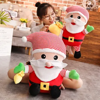 Novo-do Ano o Papai Noel Sentado Natal Grande Boneca de Tecido Criança Brinquedos de Presente de Natal, Enfeites para Casa, Enfeite de Mesa