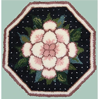 Nó conjunto de tapete Trava do gancho kit faça você mesmo Tapete bordado com Pré-Impresso Padrão Foamiran para o bordado de Flores do Tapete