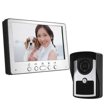 O Visual Campainha de 7 polegadas porta de vídeo do telefone 1 monitor 1 máquina ao ar livre em HD câmera de visão noturna Infravermelha sistema de segurança em casa