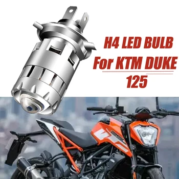 Para KTM Duke 125 Moto H4 LED Lente do Farol Retrofit de Acessórios de Alta Feixe Baixo Café Racer Enduro HS1 9003 Moto Lâmpada Dianteira
