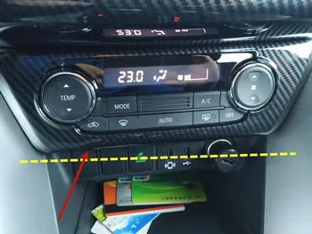 Para Mitsubishi Eclipse Cruz 2018 2019 ABS Cromado Ar condicionado interruptor quadro decorativo Anti-risco a proteção de estilo Carro