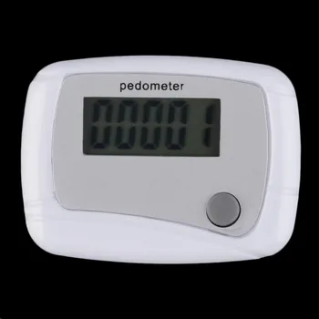 Portátil Mini Plástico Digitais LCD a Execução Passo Pedômetro Curta Distância do Contador de Braço Correia Calculadora Homens Mulheres Equipamento Desportivo