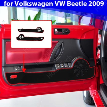Proteção do Carpete do Lado do a borda da tampa de Proteção Esteira Porta do Carro Anti Kick Pad Adesivo para Volkswagen Fusca Acessórios de 2009