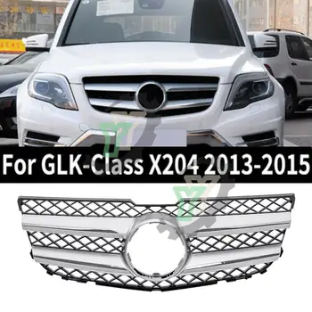 Pára-choque dianteiro, Grade Centro de Estilo de Painel Superior corrida Grill Para Mercedes Benz Classe GLK X204 GLK350 2013 2014 2015 Acessório do Carro