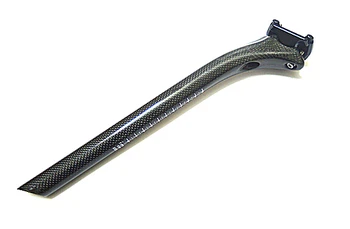 Qualidade 3k espigão em fibra de carbono rodovia de bicicleta tubo do assento ultra-leve depois de muleshoe vara de espigão