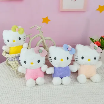 Sanrio Hello Kitty Pingente Bonito Dos Desenhos Animados Criativo Kawaii Brinquedo De Pelúcia Kt Brinquedo Do Gato Chaveiro De Boneca De Presente De Decoração Do Quarto Do Saco De Presente Do Pendente