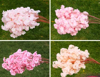 Simulação de cereja ramo de casamento cereja árvore de pêra plástico decoração de flores