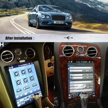 Tesla Estilo Android Rádio do Carro Vertical de Tela Para o Bentley Flying Spur Continental GT GPS de Navegação, Gravador de Multimídia Carpaly